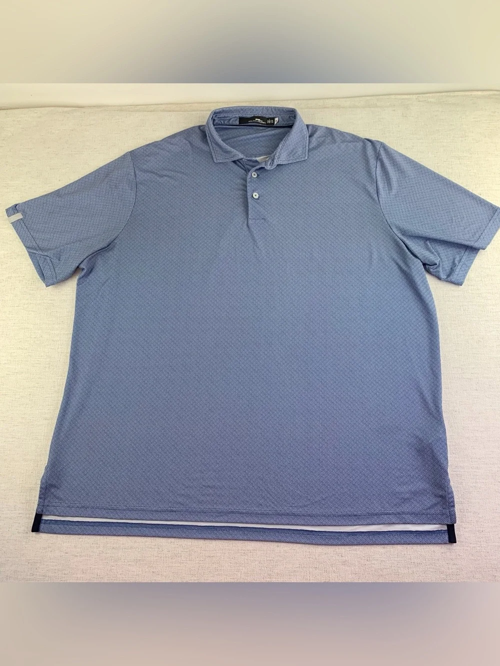 RL Ralph Lauren men short sleeve     Greek key print performance golf polo shirt